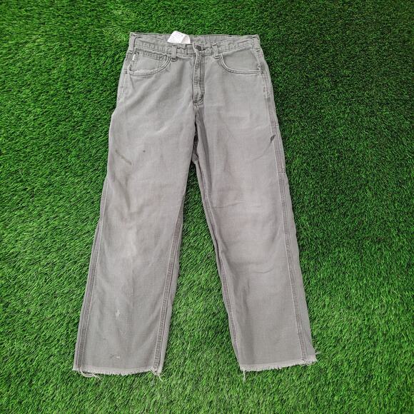 Carhartt Carpenter Pants 32x28 Distressed Faded Workwear Streetwear - Picture 1 of 16